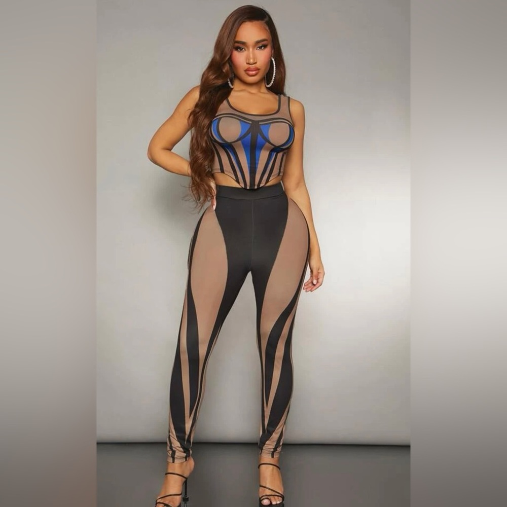 Color block Top and Bottoms